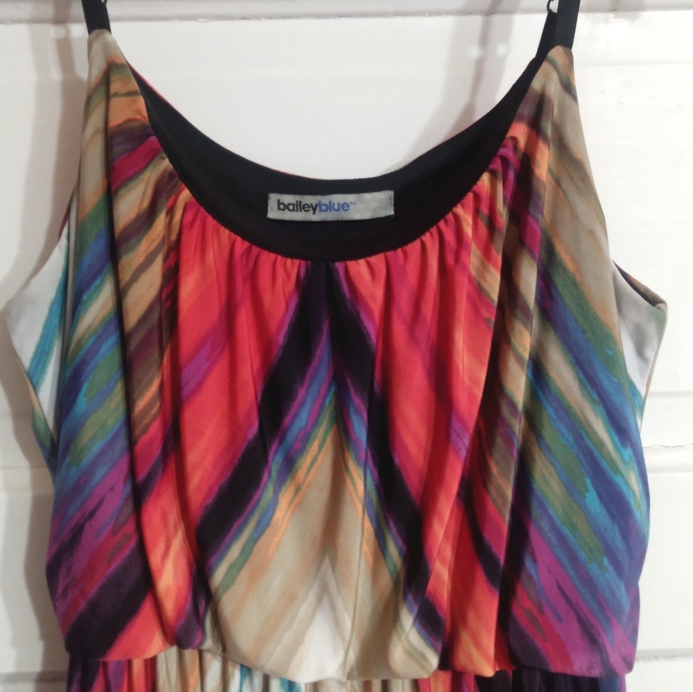 Bailey Blue Y2K Boho Festival Maxi  Dress